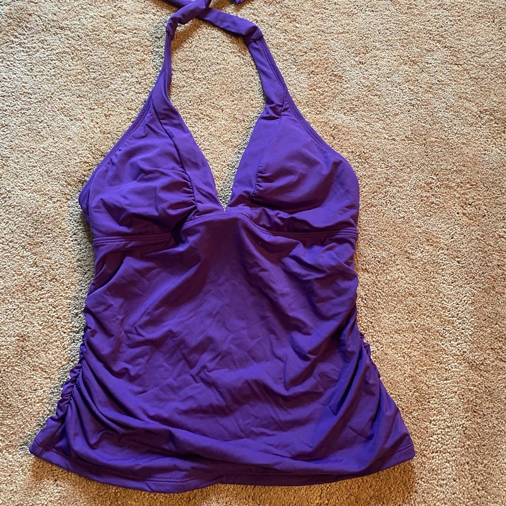 Small Purple Athleta Halter Bathing Suit Top